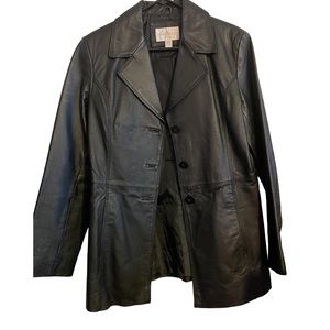 Worthington Black Genuine Leather Jacket